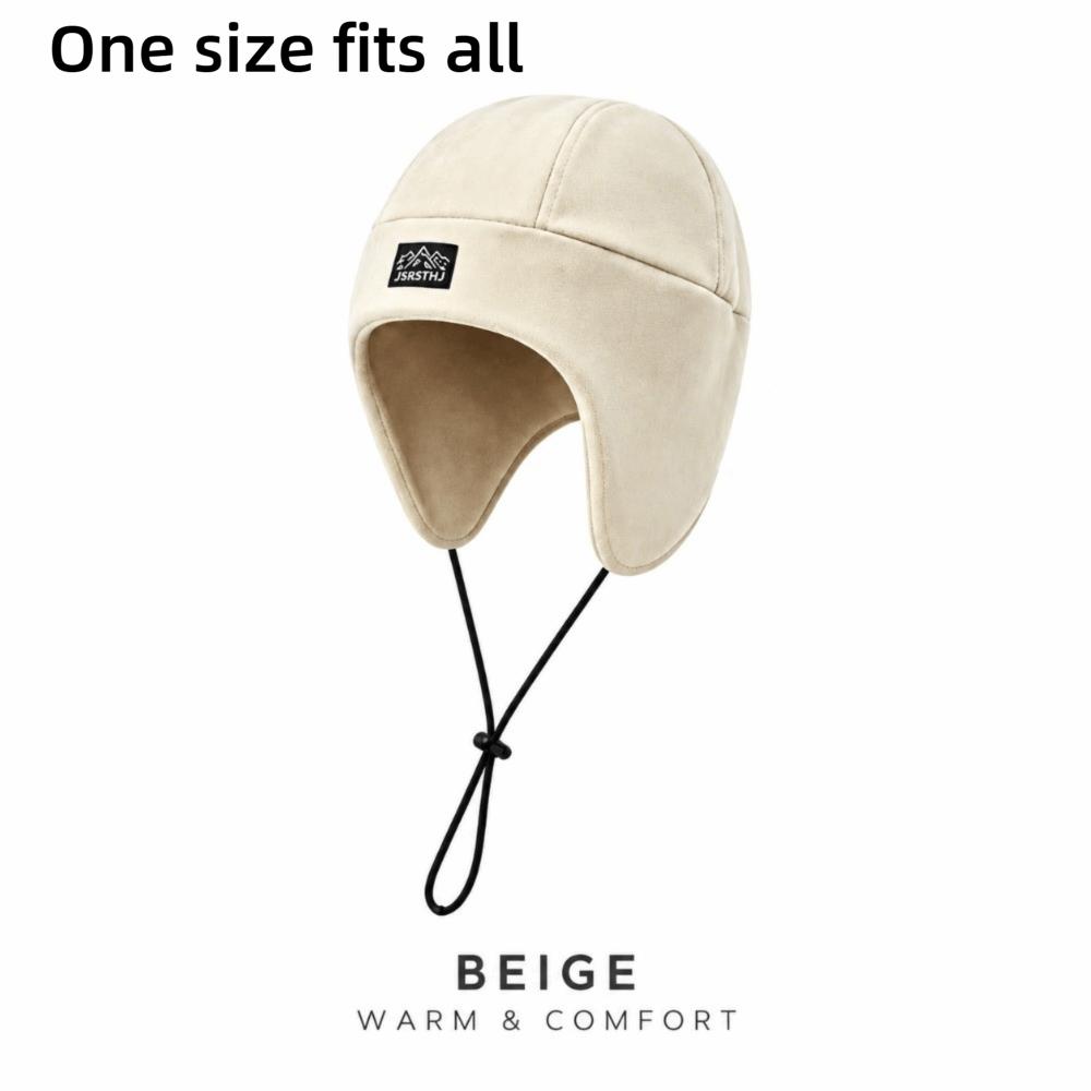 Cold Resistant Fleece Trapper Hat Warm Ear Protection Cold Resistant Hat  Outdoor Activities