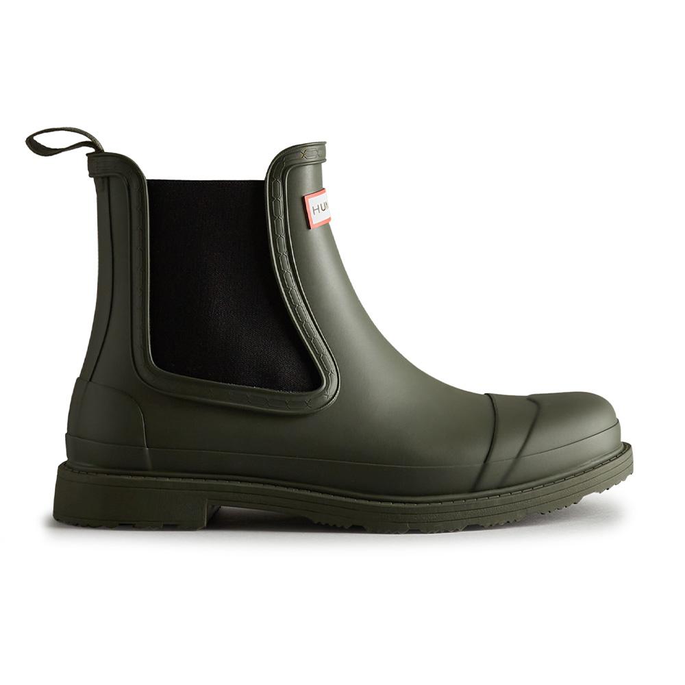 Hunter [Donna] Stivali da Pioggia Chelsea Commando - Oliva Scuro Wfs1018Rmadov