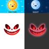 Halloween Ghost Face Decorations Glow In The Dark Sticker, Self-adhesive Shape Decals, Peel And Stick Decals Waterproof PVC Stickers, for Walls