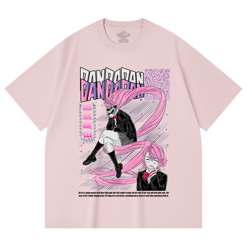 230 Gsm 100% Cotton Dandadan V2 Aira Print Unisex Heavy Cotton T Shirt