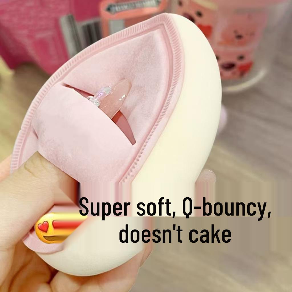 TYXY Macaron Soft Elastic Puff: Perfect for Wet & Dry Application, No Caking, Washable, Ideal for Foundation Cushion.