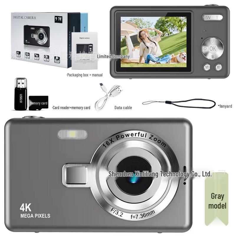 2024 სტუდენტისა და ახალგაზრდის პორტატული ორმაგი HD ციფრული კამერა