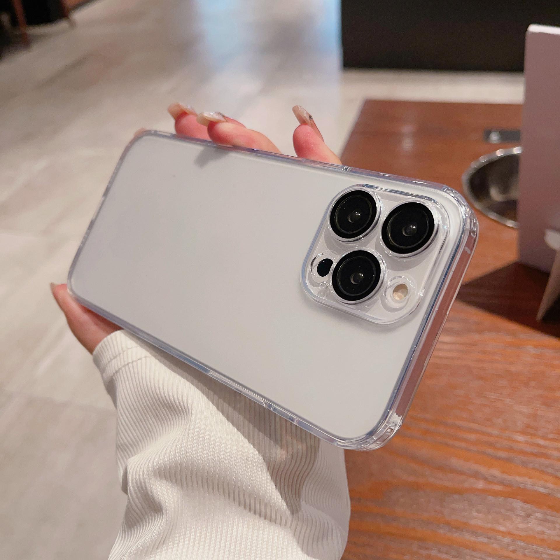 

Подходит для чехла для телефона IPhone16promax, Матовый Apple 14, Бесступенчатое закаленное стекло 13, с защитной пленкой для объектива 15 Apple 16