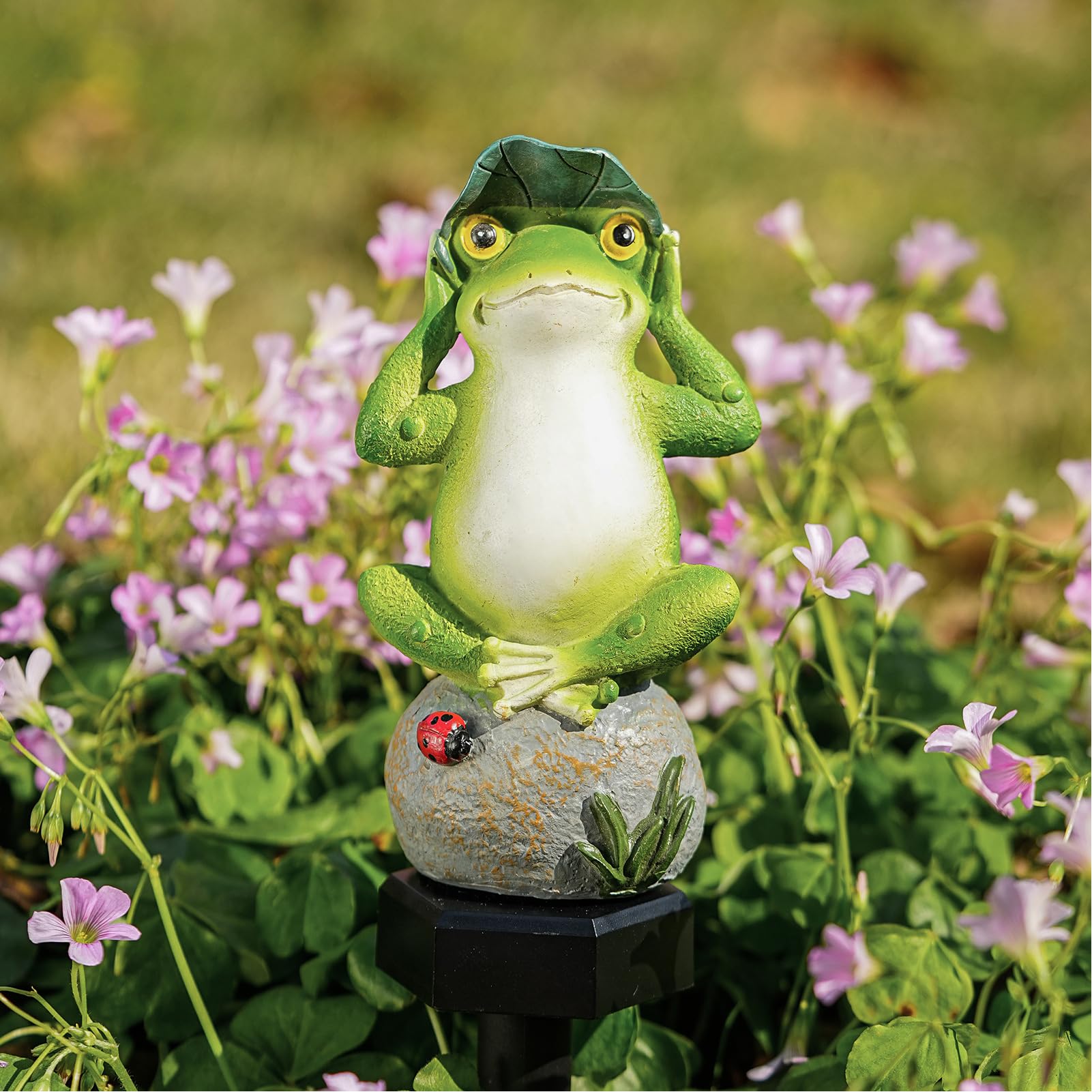 

Solar Frog Snails Garden Lamp Outdoor Waterproof Solar Stake Lights for Lawn Ornaments Patio Yard Lawn Art Decor Gardening Gifts