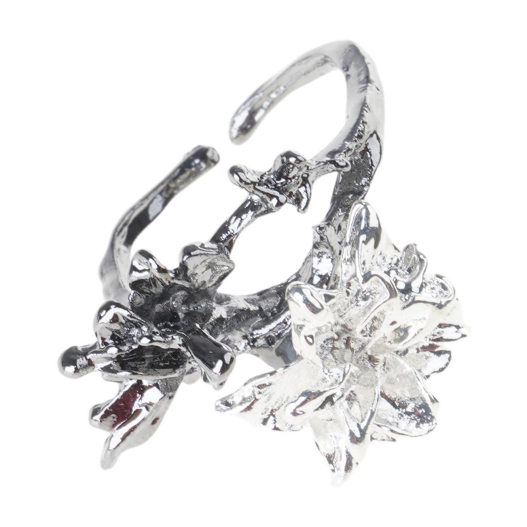 Adjustable Mando Flowers Rings for Women and Girls Anxiety Relief Spinner with Sunflower Daisy Butterfly Designs