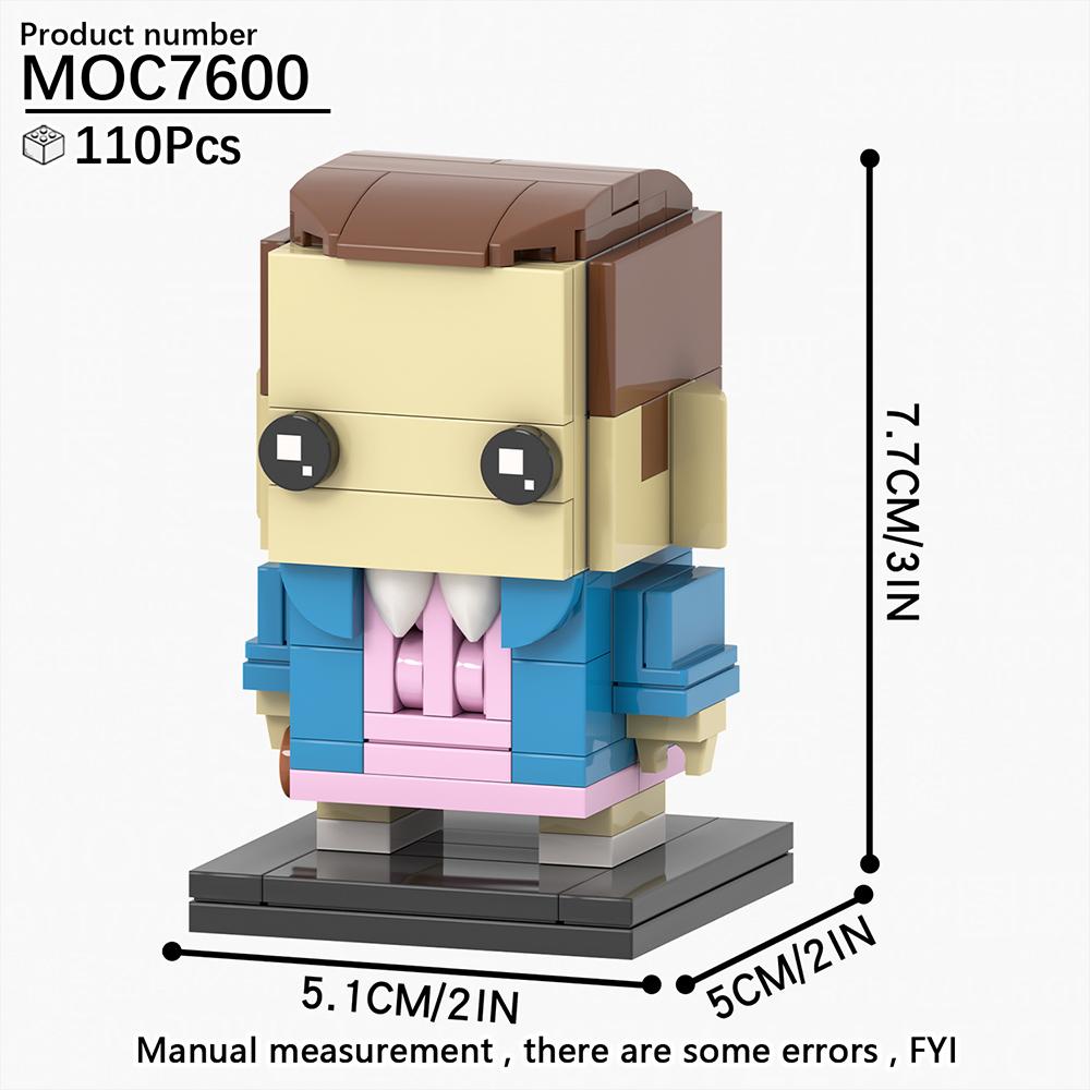 MOOXI Monster Demodog Stranger TV-Serienfigur Brickheadzed Thing Bausatz Erwachsenen Bausteine Set Kinderspielzeug MOC Stein Geschenk