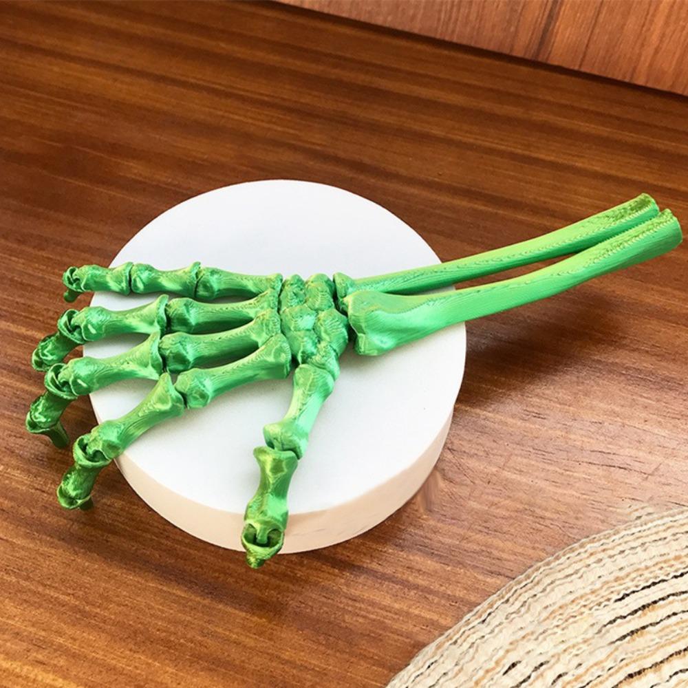 Spooky Movable Joint Skeleton Claw 3D Printed Human Skeleton Palm Model  Home Desktop Decor