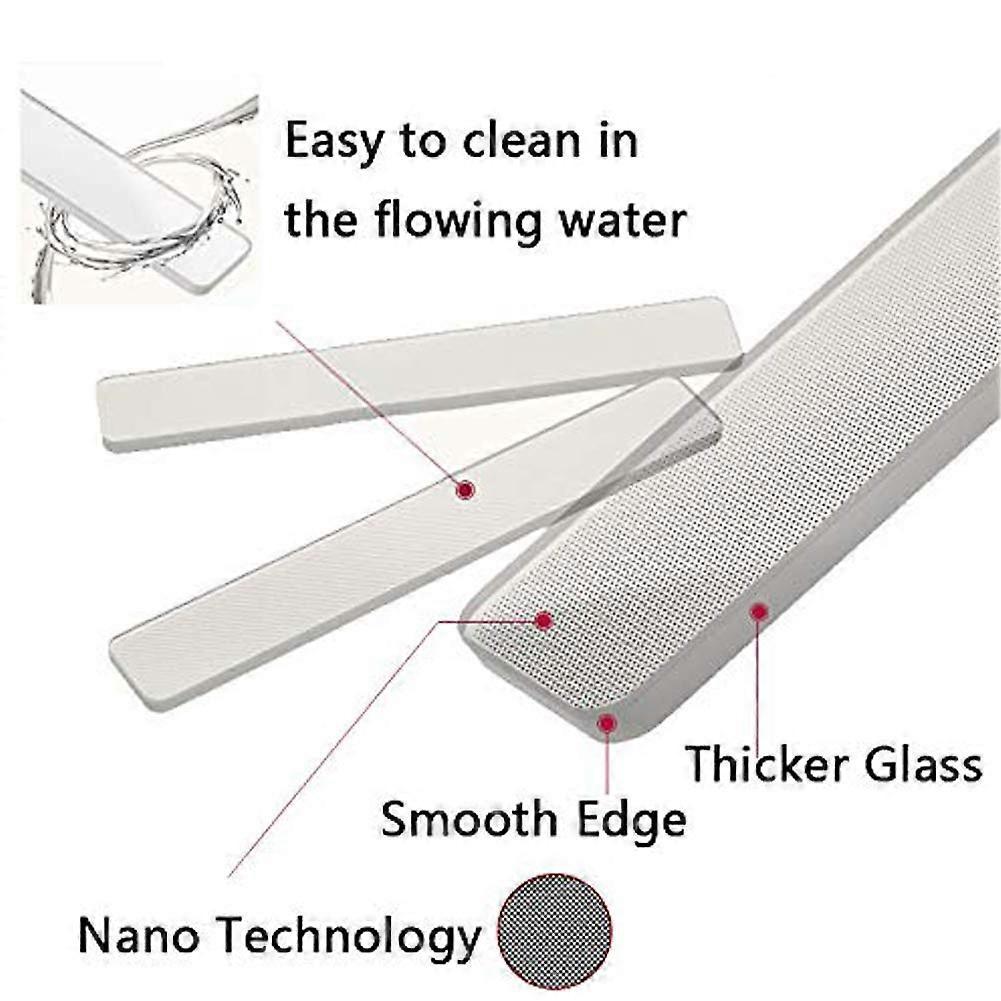 Glass Nail Files Nano Crystal Mini Nail File Upgrade Nail Buffers Nail Polishing Strip Professional Nail Manicure Tool. 3 Pcs/Set