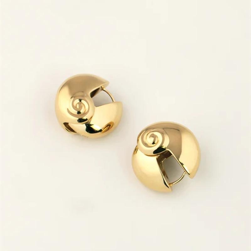 Unique Personality, Fashionable Spiral Ear Buckle Earrings, Niche Design, Simple Temperament, Trendy Style Earrings, Women