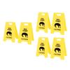 6PCS Dog Vomit Caution Sign Printed Funny Pet Vomit Warning Sign for Yard Home Office Remind Decoration