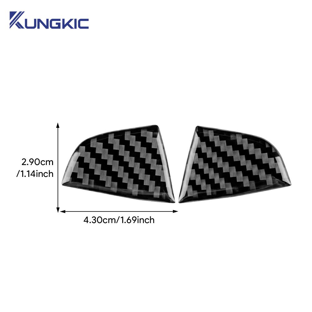 For Seat Ibiza 6j 2012 2013 2014 Real Soft Carbon Fiber Sticker LHD RHD Car Steering Wheel Center Bottom Decor Frame Trim