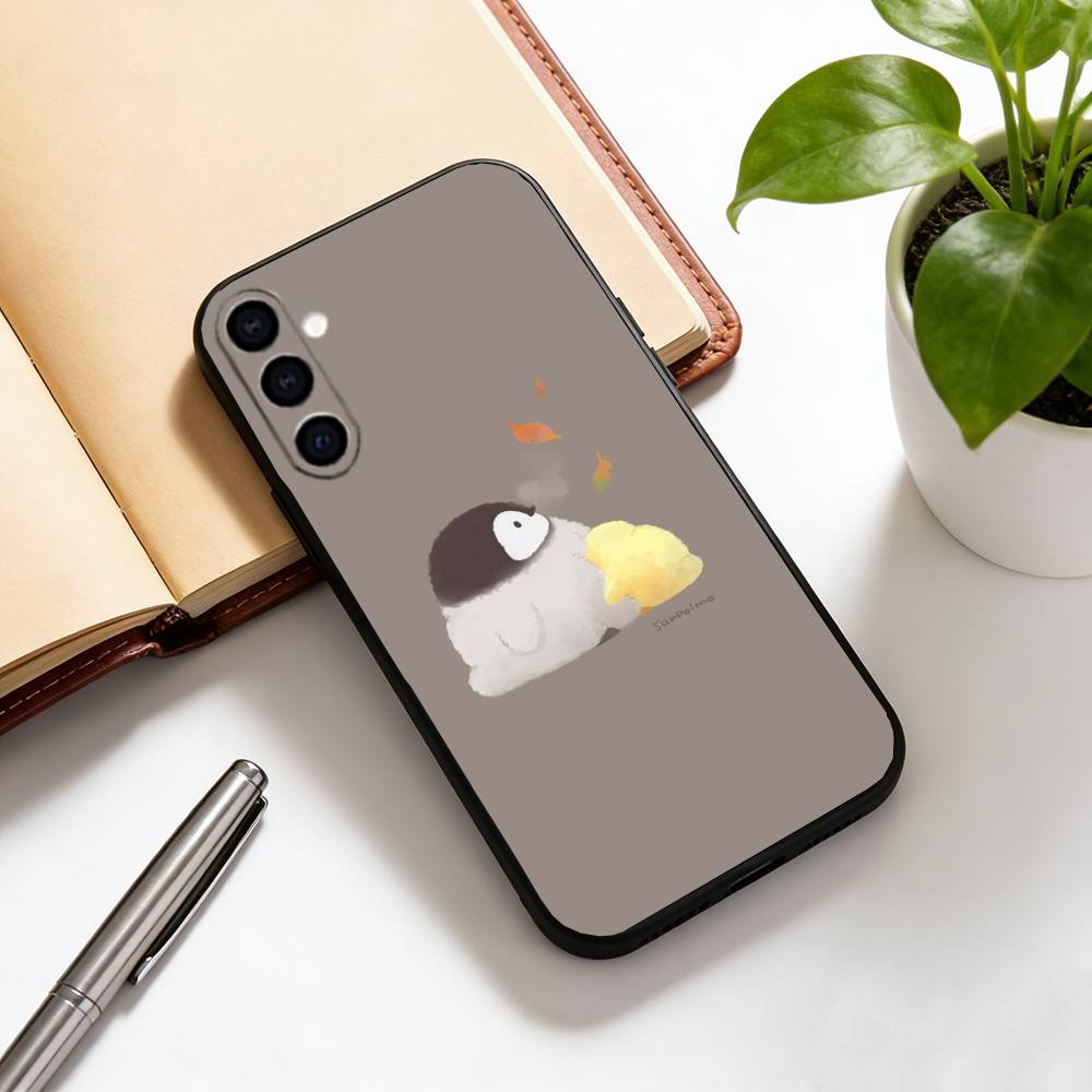 Cute cartoon penguin Phone Case For Samsung Galaxy A73,A72,A71,A70,A53,A52,A51,Others Soft Black Cover
