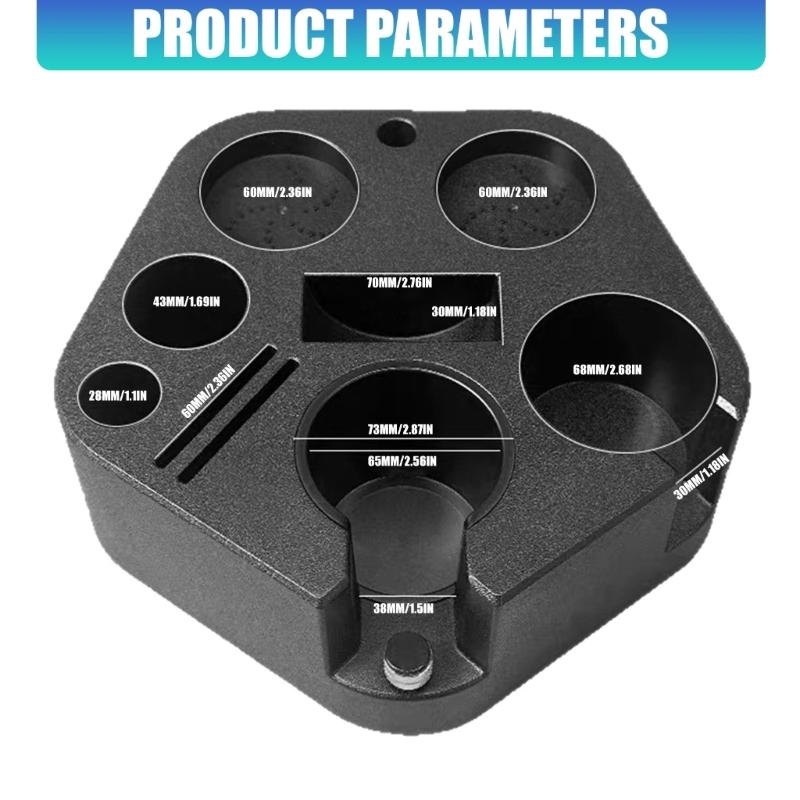 Antislip Compact Coffee Tool Organizer Compact Coffee Accessories Holder for Cafe Shop Home Kitchen Easy to Clean