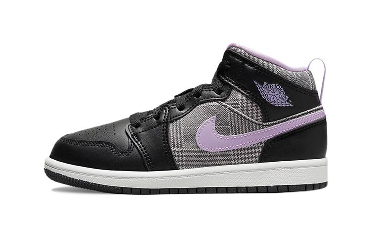 Air Jordan 1 Mid SE PS Houndstooth 27.5