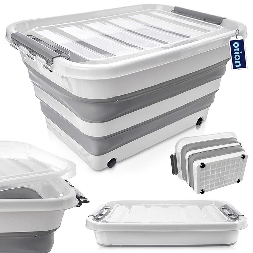 KEMP 30L Foldable Storage Container On Wheels