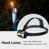 Waterproof Head Lamp Light Flashlight Headlight for Outdoor Cycling Camping Fishing(Black)