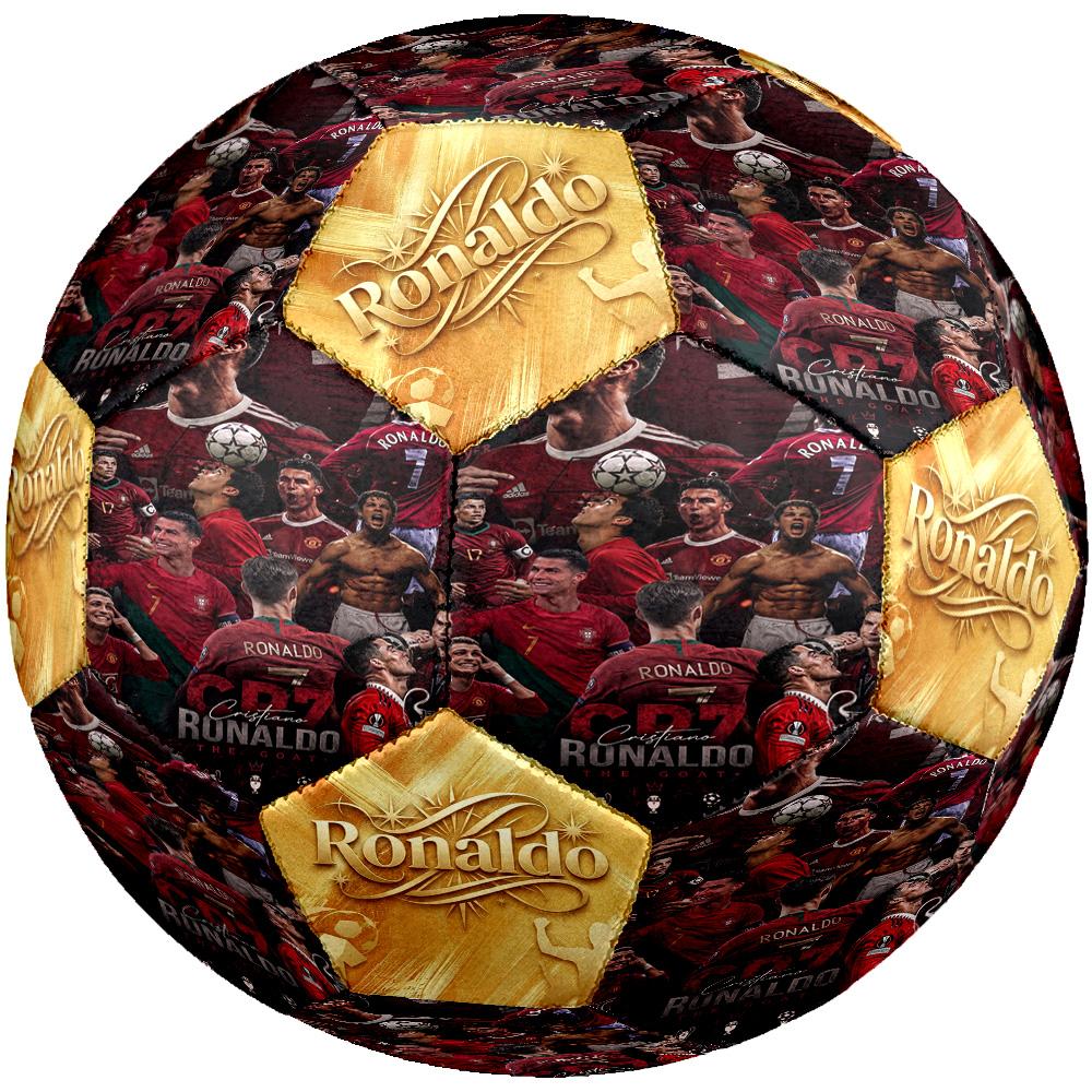 Ronaldo's Cr7 Football Legend Soccer Ball Size 5 Football Machine Sewn Indoor/Outdoor Universal Football Soccer Accessory