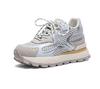 Small 8CM inner height-increasing women's shoes 2025 summer mesh thick-soled Forrest Gump shoes sports versatile breathable dad shoes