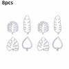 4PCS Non-Stick Cookie Cutters Leaf Cutting Mold Compact Fondant Cutters  Cake Decorating