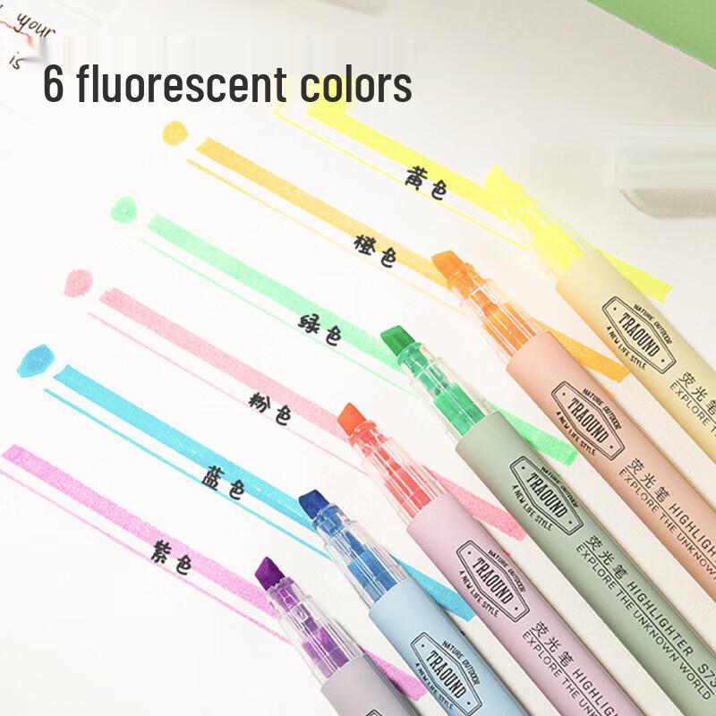 Deli S731 Chisel Tip Highlighter Pens