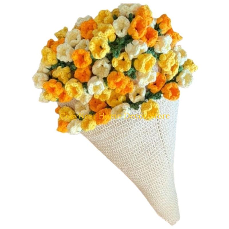 92MF Crochet Blanket Set for Beginner with Video Tutorial Instruction Handmade Crochet Blanket Supplies with Knitting Tool