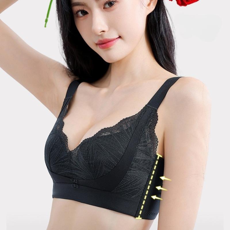Sexy Spitzen-BH, der große Brüste kleiner erscheinen lässt, sie anhebt und ein Hängen verhindert, und Halt bietet