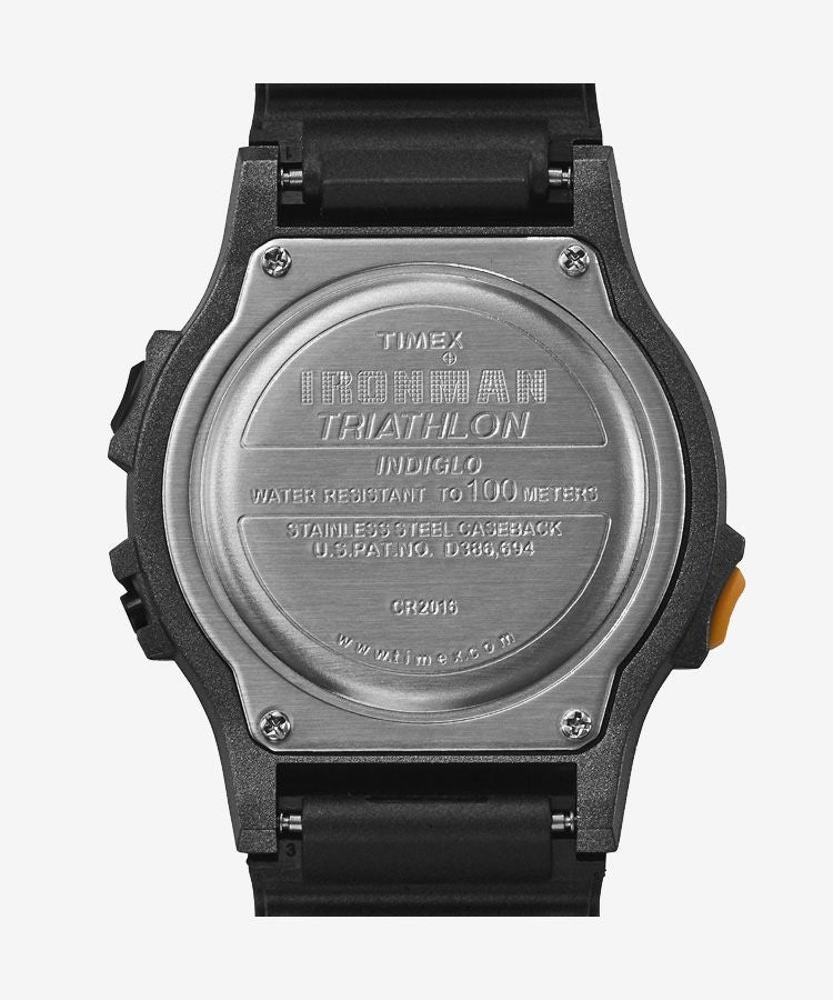TIMEX TW5M54300 Ironman 8-kruhový OG Digitální hodinky Černý Oranžový Pryskyřičný řemínek Japonská limitovaná edice Autentické