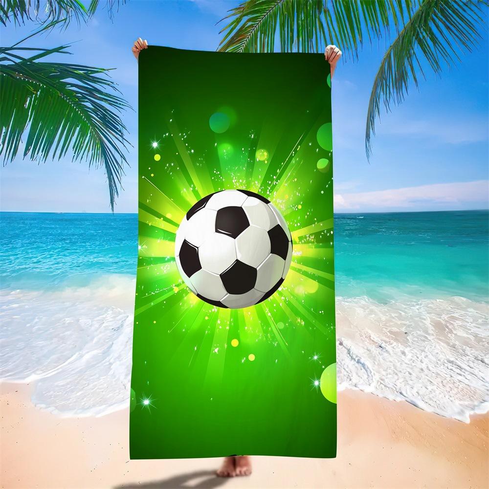 Wasserabsorbierendes Tragbares Fußball-Strandtuch für Erwachsene Europäisches, Amerikanisches Und Südamerikanisches Badetuch Digitale Druckerei Fabrik