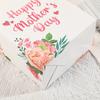 5pcs Flower Pattern Gift Bag Pink Carnation Happy Mother's Day Gift Handbag and Rose Foil Balloon Party Supplies