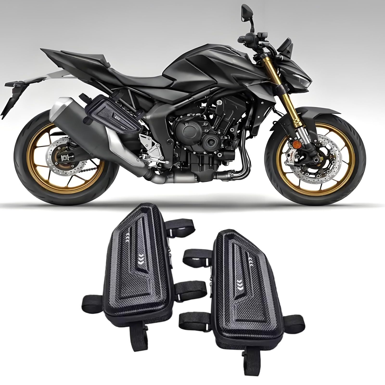 

For CB1000 Hornet 2025 Accessories Side Mount Bag Motorcycle Saddlebag Waterproof Bag Hard Shell Side Mount Hard Shell Luggage Bag [Used] чёрный