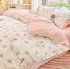 Duvet Cover Set for Double Bed 100% Cotton Quilt Cover Comforter Covers with 2pc Pillowcase Luxury Flower Printed Bedding Set