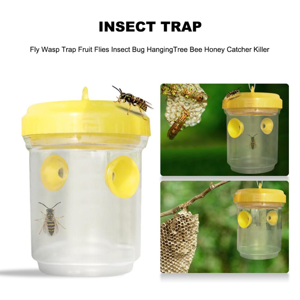 Wasp Trap Hanging Wasp Cather Wasp Killer Reusable Bee Trap Catcher for Wasps Hornets Insects Fruit
