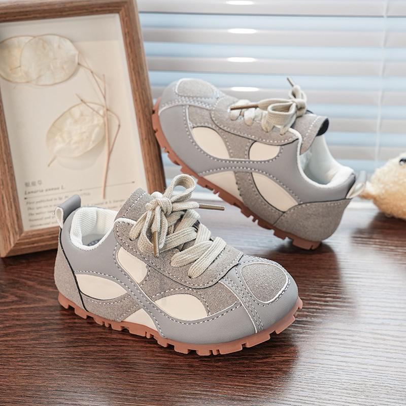 

Autumn Children Casual Sneakers Retro Fashion Non-slip Boys Girls Casual Flat Shoes Baby Comfortable Outdoor Running Shoes 24