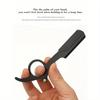 1pc Stainless Steel Men's Manual Thumb Shaving Razor With Razor Stand New Model Shaver Kit With Double-Edged Folding Razor Blade For Shaving, Trimming