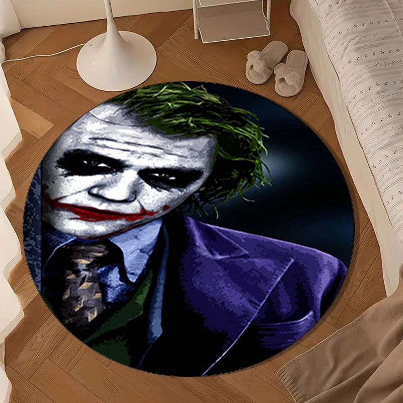 Jo-ker's Masked Faces Round Rug for Livingroom,Bedroom, Palyroom, Chair Rug, Area Rug, Circle Carpet, Large Size Fan Christmas Gift