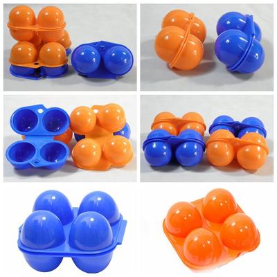 2/4 Grids Camping Containers Foldable Organizer Case Portable Egg Tray Egg Storage Box
