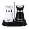 Refillable Salt and Pepper Shakers Set Stainless Steel 2 Pcs Spice Bottles Container for Home Restaurant Picnic Kitchen Accessories