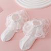 0-5 Years 3 Pairs/Set Newborn Lace Socks Summer Thin Cotton Mesh Short Socks White Lace Ruffle Frilly  Girls Princess Sock