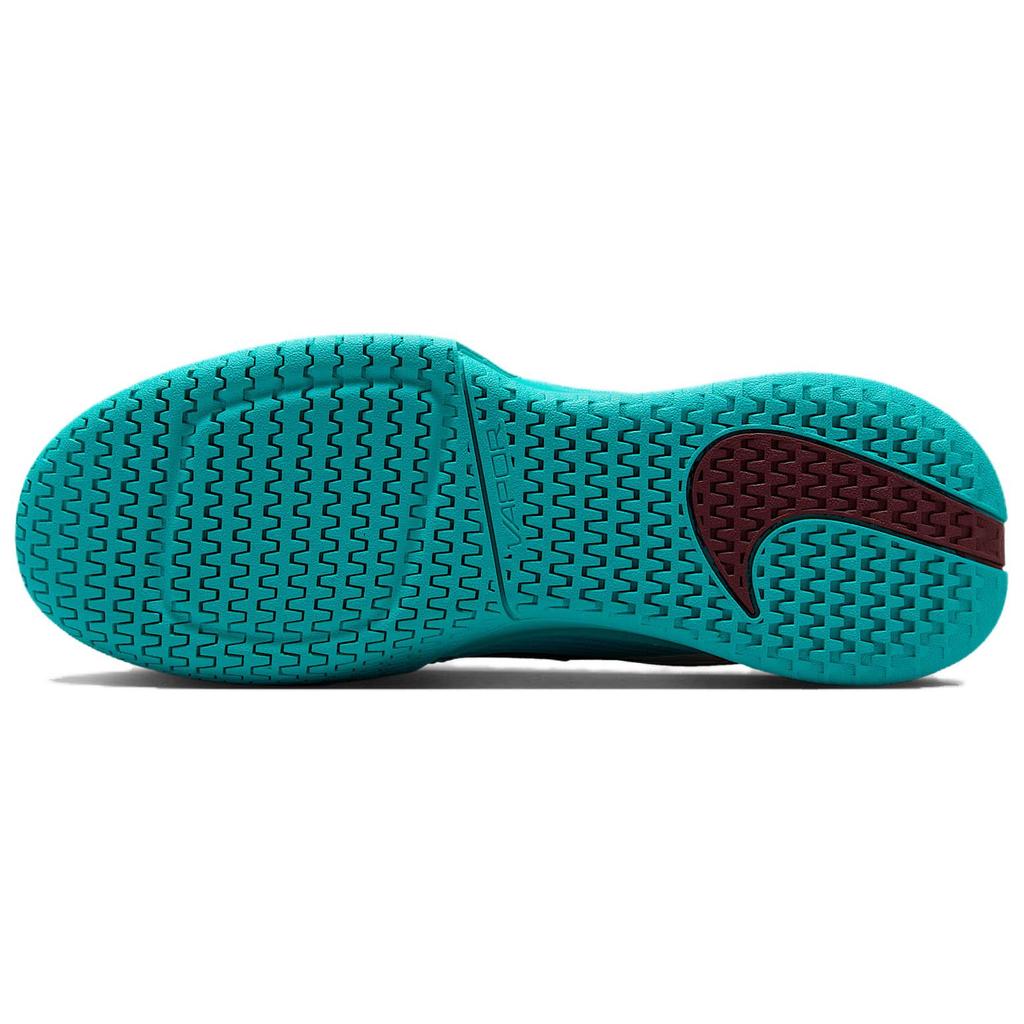 Nike Court Air Zoom Vapor Pro 3 Premium HC Dusty Cactus Dark Team Red Damesneakers Blå Blekhvit Metallisk-Sølv HJ6641-300
