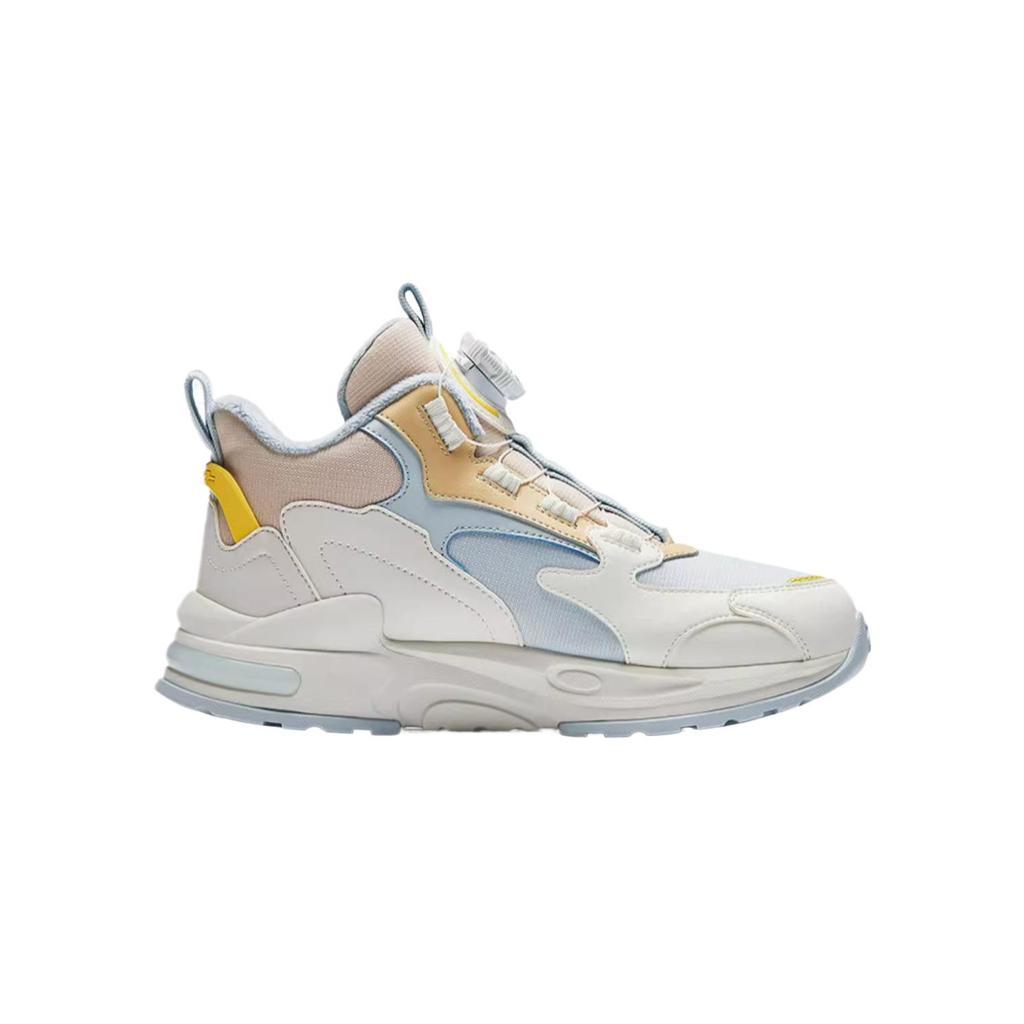 Anta Kids Fleece Comfortable Shock Absorbing Versatile Warm Casual Shoes Kids Casual Shoes Ivory-White Light-Fog-Gray Dusty-Brown 322446919-2
