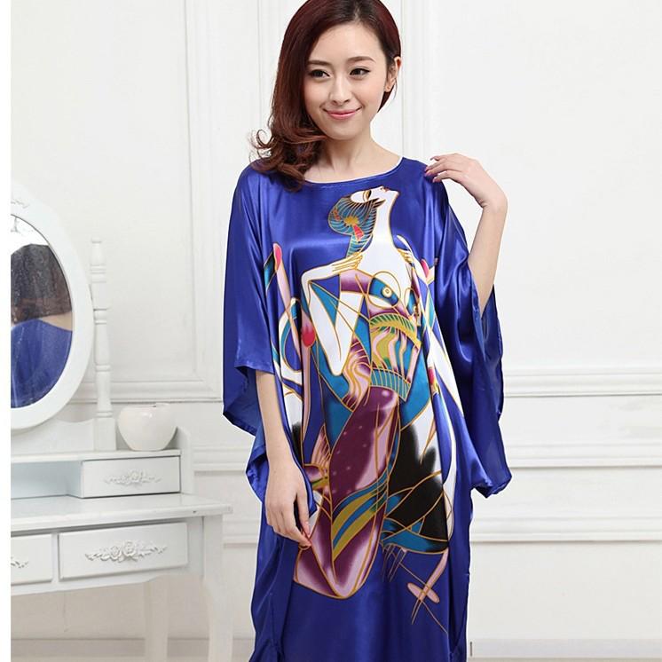 Plus Size Silk Qipao Pajama Robe & Tang Suit Bathrobe