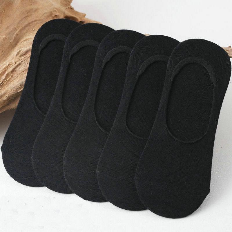 Korean Style Men's Non-Slip No-Show Summer Socks with Silicone Grip