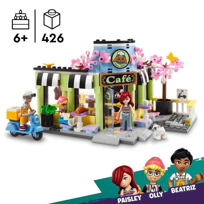 Lego® friends 42618 le café de heartlake city - accessoires cuisine enfant, sociabilité
