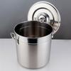 Liansheng Commercial 201 Stainless Steel Induction Soup Pot with Lid