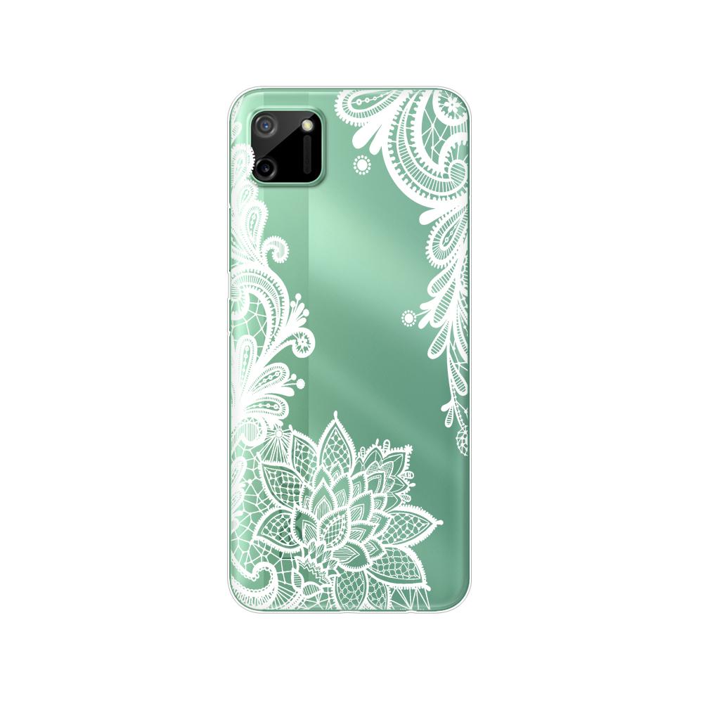 För Realme C11 2021 2020 Fodral TPU Silicon Back Cover Telefonfodral För OPPO RealmeC11 C 11 Soft Fodral RMX3231 RMX2185 stötfångare 6,5 tum