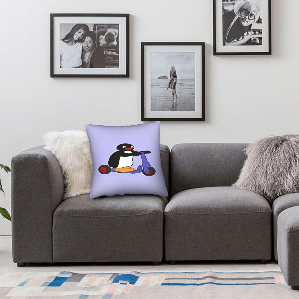 Pingus Pillowcases  Funny Pillow Case For Sofa Car Home Decor Square Pillow Cover
