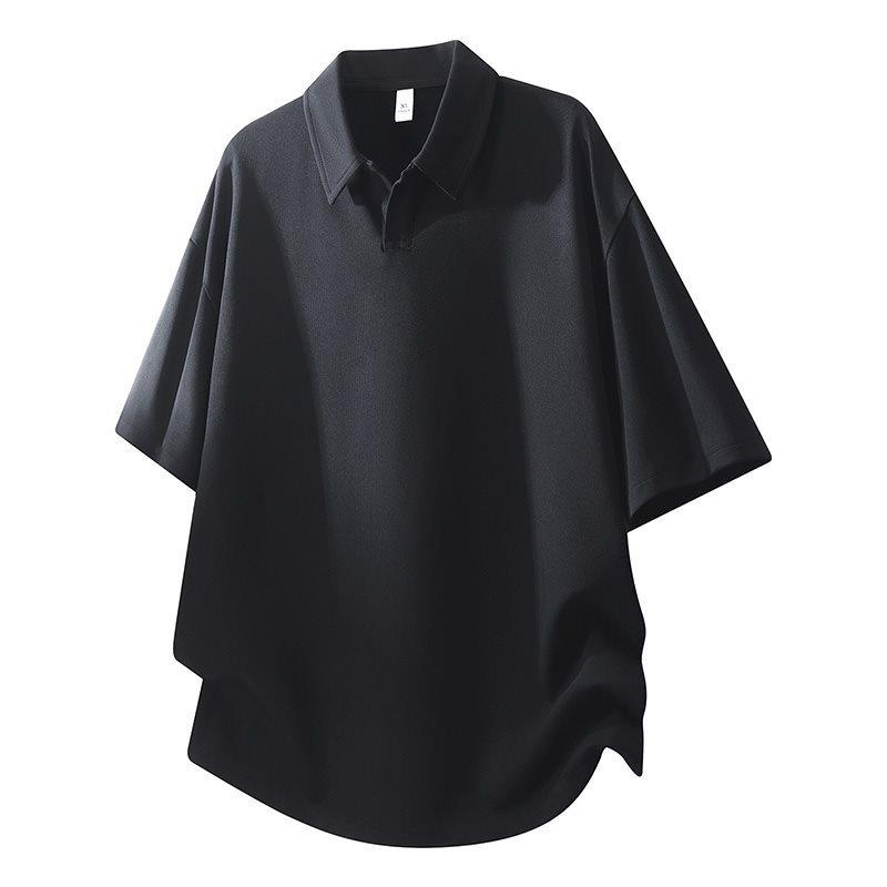 Men's Summer Lightweight Lapel Short Sleeve Casual Top