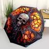 Buntglas Totenkopf Kunst Wanddeko Regenschirm Tag Geschenk Y258