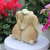 1pc Whispering Rabbit, Easter Decoration Rabbit Ornament, Secret keeping Rabbit, Handmade Resin Crafts