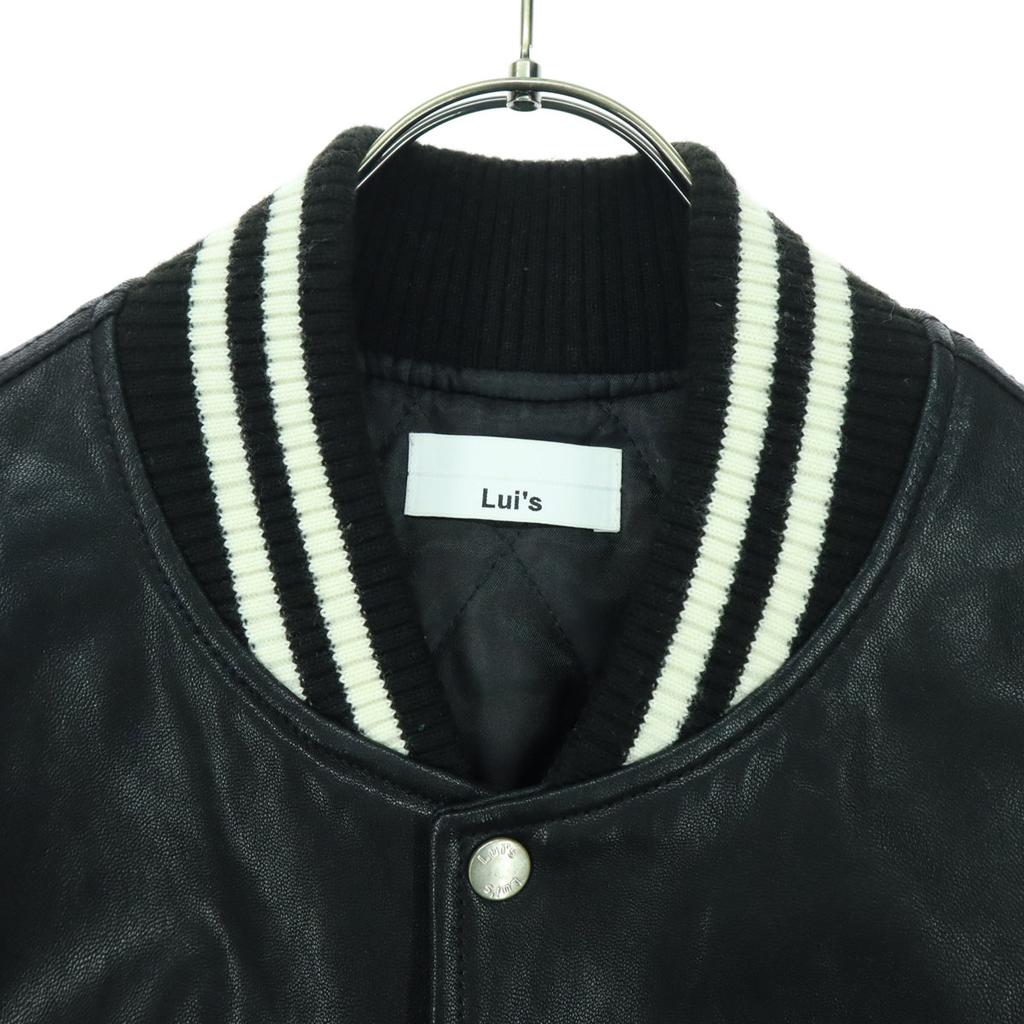 Lui's Long sleeve leather Stajan L black Goat leather Men's Used